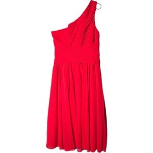 Bari Jay One-Shoulder Red Dress